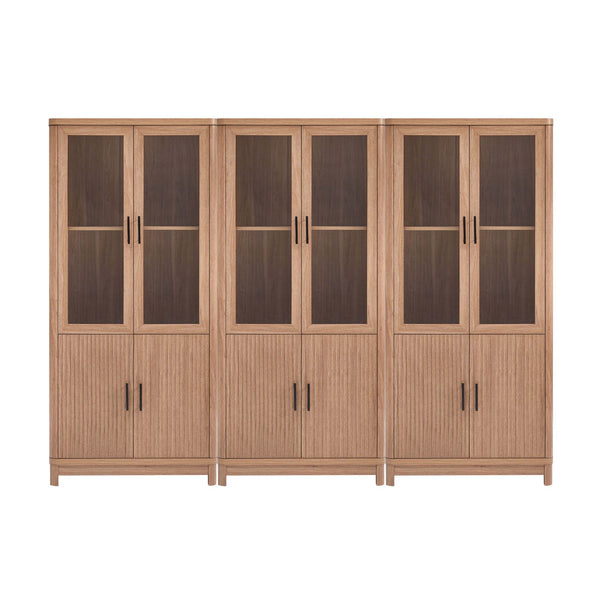 Jodie Bookcase in Maple - Set of 3 3-BC001-MP Manhattan Comfort