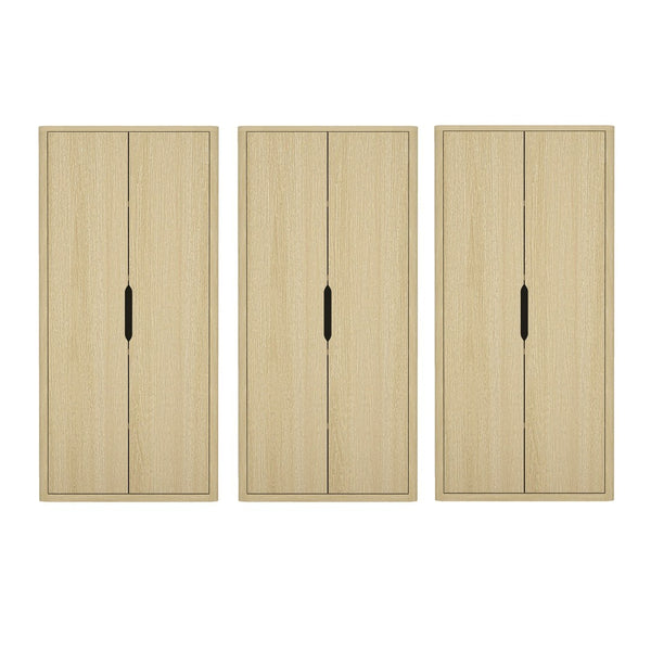 Manhattan Comfort Rivington Modern Bookcase Cabinet - Sleek 5-shelf Design For Stylish Storage In Any Room Natural Oak Mdp 3-bc004-na