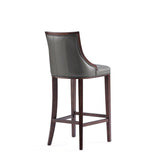 Fifth Avenue Faux Leather Barstool in Pebble Grey- Set of 3 3-BS007-PE Manhattan Comfort