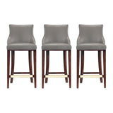 Shubert Barstool in Dark Taupe - Set of 3 3-BS019-DT Manhattan Comfort