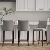 Shubert Barstool in Dark Taupe - Set of 3 3-BS019-DT Manhattan Comfort