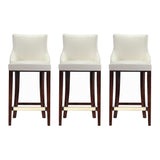 Shubert Barstool in Ivory - Set of 3 3-BS019-IV Manhattan Comfort