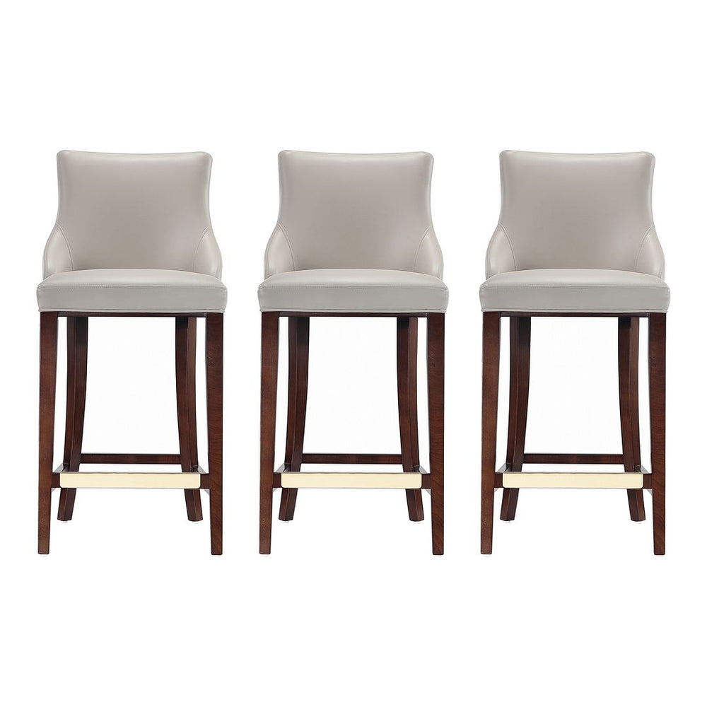 Shubert Barstool in Light Grey - Set of 3 3-BS019-LG Manhattan Comfort