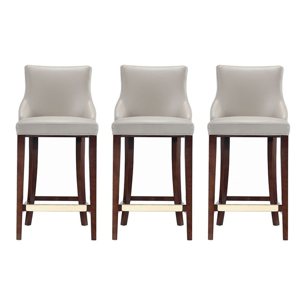 Shubert Barstool in Light Grey - Set of 3 3-BS019-LG Manhattan Comfort