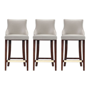 Shubert Barstool in Light Grey - Set of 3 3-BS019-LG Manhattan Comfort