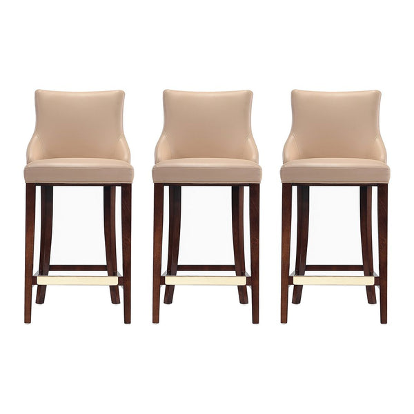 Shubert Barstool in Tan - Set of 3 3-BS019-TN Manhattan Comfort