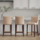 Shubert Barstool in Tan - Set of 3 3-BS019-TN Manhattan Comfort