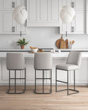 Serena Barstool in Light Grey - Set of 3 3-BS020-LG Manhattan Comfort