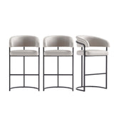 Augusta Barstool in Light Grey - Set of 3 3-BS021-LG Manhattan Comfort