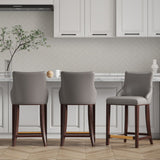 Shubert Counter Stool in Dark Taupe - Set of 3 3-CS016-DT Manhattan Comfort