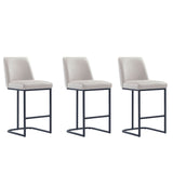 Serena Counter Stool in Light Grey - Set of 3 3-CS017-LG Manhattan Comfort