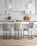 Serena Counter Stool in Light Grey - Set of 3 3-CS017-LG Manhattan Comfort