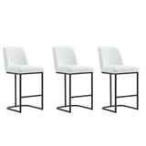 Serena Counter Stool in White - Set of 3 3-CS017-WH Manhattan Comfort