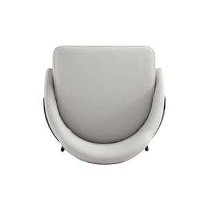 Manhattan Comfort Gracie Leatherette Counter Stools With Steel Legs For Elegant Dining Spaces – Timeless Design Stone And Black Steel 3-cs019-bst