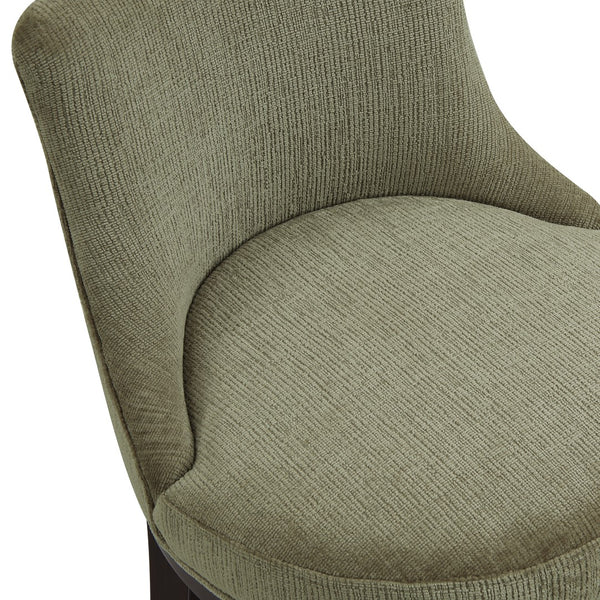 Manhattan Comfort Lucia Chenille Counter Stool With Curved Backrest And Elegant Gold Footrest – Set Of 3 For Style Leaf Green Beech Wood 3-cs022-gr