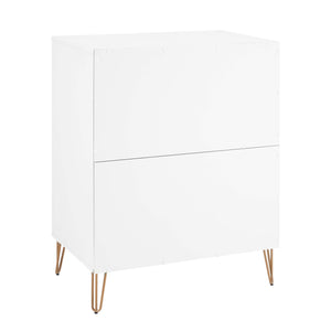 3-Piece DUMBO  5-Drawer Tall Dresser,  DUMBO 6-Drawer Double Low Dresser, and DUMBO Nightstand 2.0 in White 3-DB07-WH Manhattan Comfort