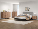 3-Piece DUMBO  5-Drawer Tall Dresser,  DUMBO 10-Drawer Double Tall Dresser, and DUMBO Nightstand 2.0 in Golden Brown 3-DB08-GB Manhattan Comfort