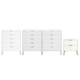 3-Piece DUMBO  5-Drawer Tall Dresser,  DUMBO 10-Drawer Double Tall Dresser, and DUMBO Nightstand 2.0