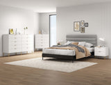 3-Piece DUMBO  5-Drawer Tall Dresser,  DUMBO 10-Drawer Double Tall Dresser, and DUMBO Nightstand 2.0 in White 3-DB08-WH Manhattan Comfort