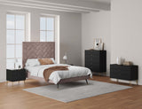 3-Piece DUMBO  5-Drawer Tall Dresser,  DUMBO 3-Drawer Standard Dresser, and DUMBO Nightstand 2.0 in Black 3-DB09-BK Manhattan Comfort