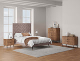 3-Piece DUMBO  5-Drawer Tall Dresser,  DUMBO 3-Drawer Standard Dresser, and DUMBO Nightstand 2.0 in Golden Brown 3-DB09-GB Manhattan Comfort