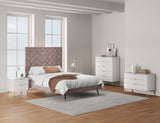 3-Piece DUMBO  5-Drawer Tall Dresser,  DUMBO 3-Drawer Standard Dresser, and DUMBO Nightstand 2.0 in White 3-DB09-WH Manhattan Comfort