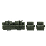 3-Piece Verandah  90.6" Sofa, and 2 Accent Chairs in Olive Green 3-LSAC1769-OG Manhattan Comfort