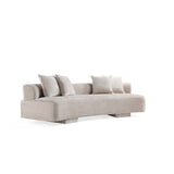 3-Piece Verandah  112" XL Sofa, and 2 Accent Chairs in Beige 3-SFAC1669-BE Manhattan Comfort