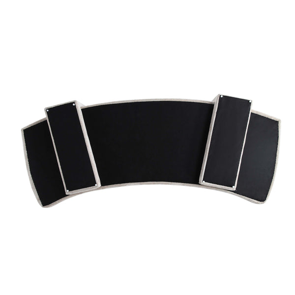 3-Piece Verandah  112" XL Sofa, and 2 Accent Chairs in Beige 3-SFAC1669-BE Manhattan Comfort