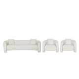 3-Piece Sylvia Sofa and Accent Chair in Angora 3-SFAC1770-AN Manhattan Comfort