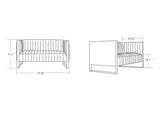 Manhattan Comfort Trillium Mid-Century Modern 3 Piece - Sofa, Loveseat and Armchair Set Black and Gold 3-SS559-BK