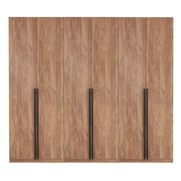 Lee Wardrobe Closet 1.0 in Golden Brown - Set of 3 3-WC001-GB Manhattan Comfort