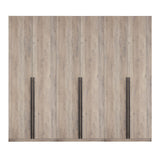 Lee Wardrobe Closet 1.0 in Rustic Grey - Set of 3 3-WC001-GY Manhattan Comfort