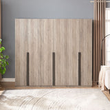 Lee Wardrobe Closet 1.0 in Rustic Grey - Set of 3 3-WC001-GY Manhattan Comfort