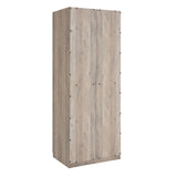 Lee Wardrobe Closet 1.0 in Rustic Grey - Set of 3 3-WC001-GY Manhattan Comfort