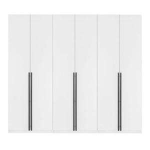 Lee Wardrobe Closet 1.0 in White - Set of 3 3-WC001-WH Manhattan Comfort