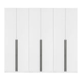 Lee Wardrobe Closet 1.0 in White - Set of 3 3-WC001-WH Manhattan Comfort