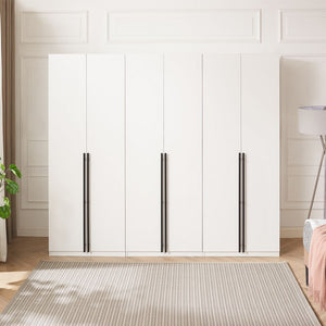 Lee 3-Piece Module Wardrobe Closet in White 3-WC00123-WH Manhattan Comfort