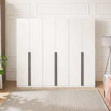 Lee 3-Piece Module Wardrobe Closet in White 3-WC00123-WH Manhattan Comfort