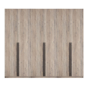 Lee Wardrobe Closet 2.0 in Rustic Grey - Set of 3 3-WC002-GY Manhattan Comfort