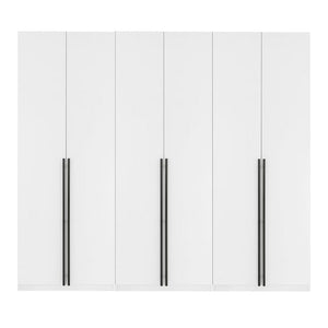 Lee Wardrobe Closet 3.0 in White - Set of 3 3-WC003-WH Manhattan Comfort