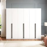 Lee Wardrobe Closet 3.0 in White - Set of 3 3-WC003-WH Manhattan Comfort