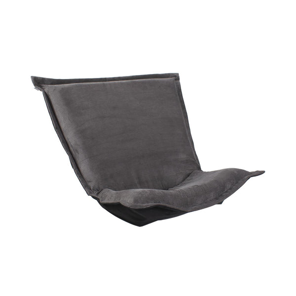 Howard Elliott Puff Chair Cover - Transform Your Space With Luxurious Faux Fur Slipcovers For Scroll & Rocker Frames Gray 88% Poly,12% Nylon C300-1346-howard-elliott