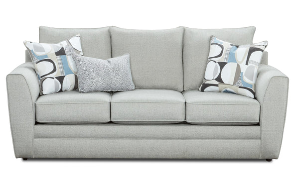 Fusion Max Gray Sofa: Stylish Flared Arm, Reversible Cushions & Cozy Pillows For Ultimate Comfort Gray Ws,100% Polypropylene 3000-00kp Max Gray Sofa