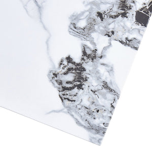 English Elm Modern MDF Coffee Table with Marble Pattern — Stylish Durable Centerpiece, Easy Assembly in Minutes White 43.31 L x 27.56 W x 14.57 H W1512P383596