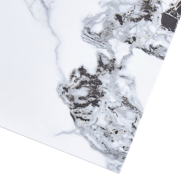 English Elm Modern MDF Coffee Table with Marble Pattern — Stylish Durable Centerpiece, Easy Assembly in Minutes White 43.31 L x 27.56 W x 14.57 H W1512P383596