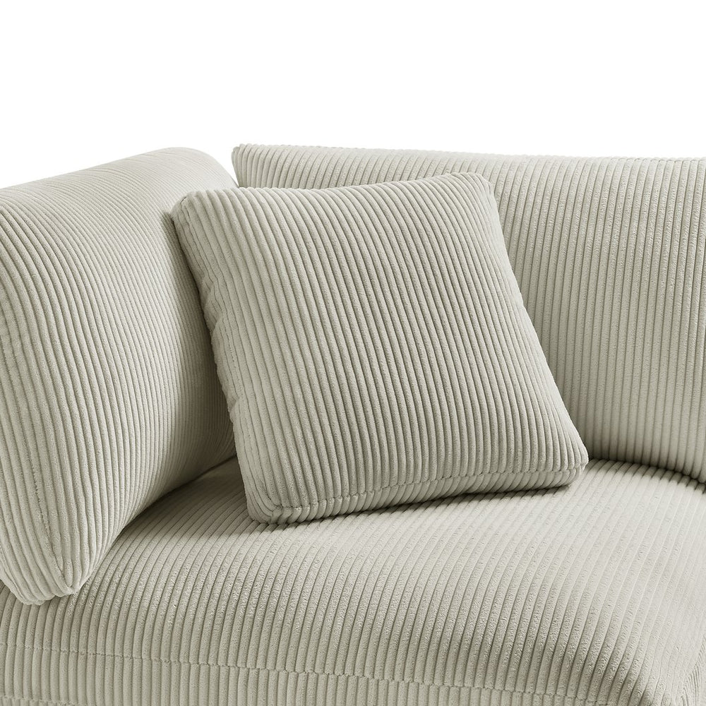 English Elm Chelsea Modular 5-Piece Sectional Sofa - Plush, Washable Covers, Family-Friendly Comfort & Style B050S00013