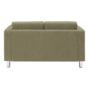 OSP Home Furnishings Pacific Club Chair with Chrome Legs Modern Upholstered Accent Seat for Living Room Loveseat PAC52-S126