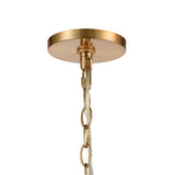 Ellipsa 7'' Wide 1-Light Mini Pendant - Satin Brass 30050/1 Elk Lighting