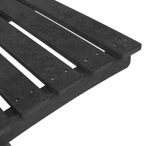 English Elm Grandcourt Recycled Hdpe Outdoor Folding Chair with Marine Grade Hardware for Patio Use Black B2745P409673